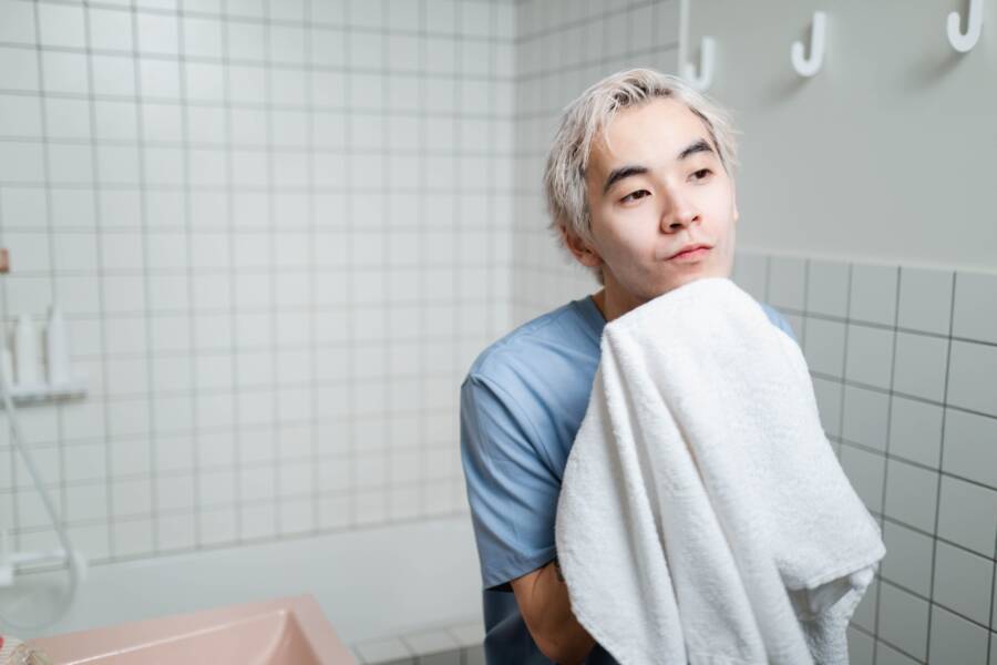 洗不掉的毛巾裡有霉味