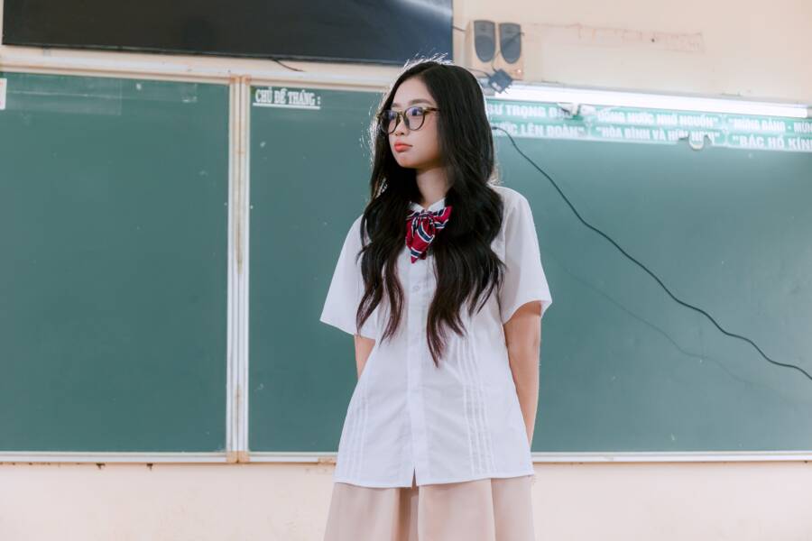 校服上的史萊姆